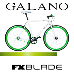 Galano Blade Fixie Fahrrad 28 Zoll Singlespeed 165 - 195 cm retro Urban Bike mit Flip Flop Nabe für Fixed Gear und Freilauf