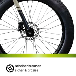Galano Fatman 4.0 Fatbike 26 Zoll für Herren und Damen ab 155 cm Fahrrad Mountainbike Hardtail 7 Gang MTB