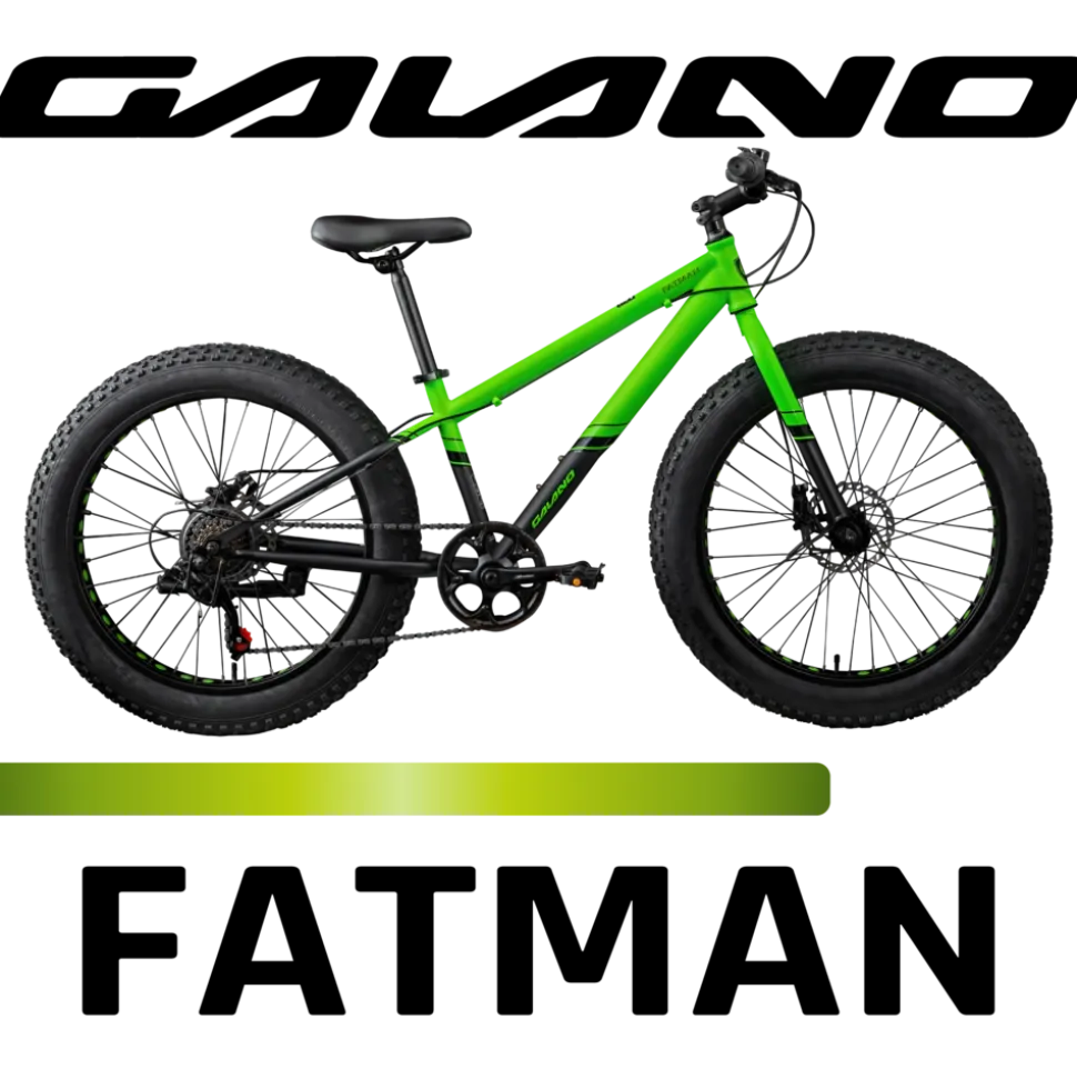 Galano Fatman 4.0 Jugendfahrrad ab 8 Jahre Jungen Mädchen 130 - 145 cm 24 Zoll Kinder Fahrrad Fatbike Mountainbike MTB Hardtail