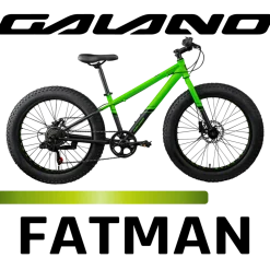 Galano Fatman 4.0 Jugendfahrrad ab 8 Jahre Jungen Mädchen 130 - 145 cm 24 Zoll Kinder Fahrrad Fatbike Mountainbike MTB Hardtail