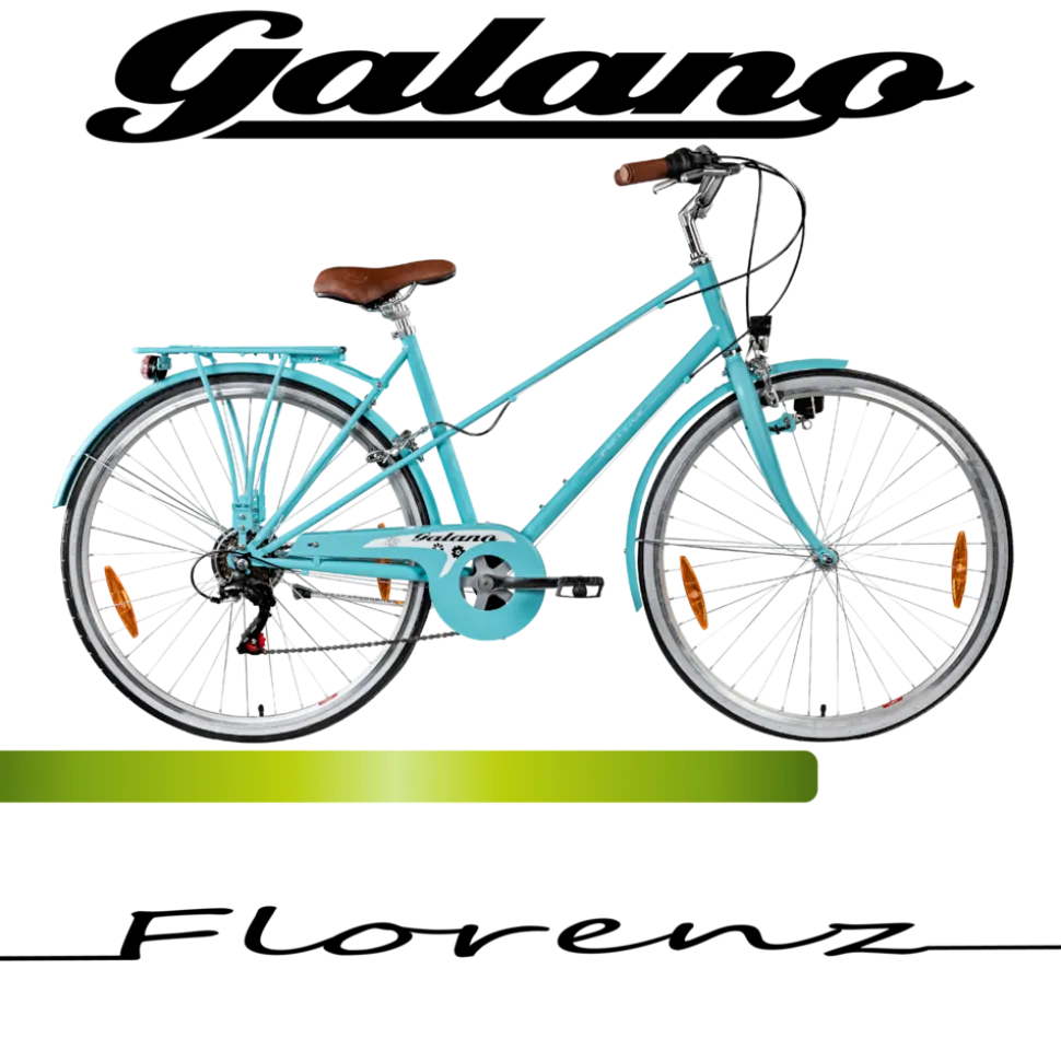 Galano Florenz Damenfahrrad 28 Zoll Stadtrad 155 - 185 cm Cityrad mit 6 Gängen retro Fahrrad Damen Cityfahrrad mit Felgenbremsen