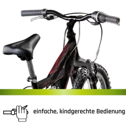 Galano FS180 Kinderfahrrad 6 Gang 18 Zoll ab 6 Jahre 115 - 130 cm Mountainbike Fully für Jungen und Mädchen MTB Fahrrad Fullybike