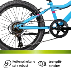 Galano GA20 Kinderfahrrad 20 Zoll 120 - 135 cm Mädchen Jungen Fahrrad ab 5 Jahre Mountainbike 7 Gänge MTB Hardtail Kinder Fahrrad