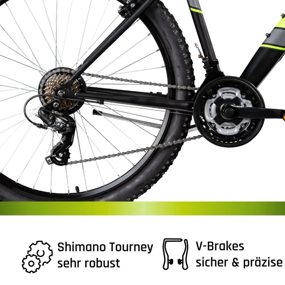 Galano GA270 Mountainbike 27,5 Zoll Fahrrad Hardtail MTB 21 Gänge Damen Herren 160 - 175 cm V-Brakes