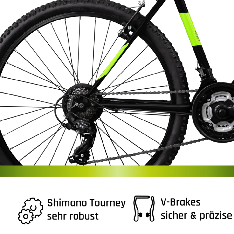 Galano GA260 26 Zoll Mountainbike 160 - 185 cm MTB Hardtail Fahrrad 21 Gänge V-Brakes Jugendliche unisex