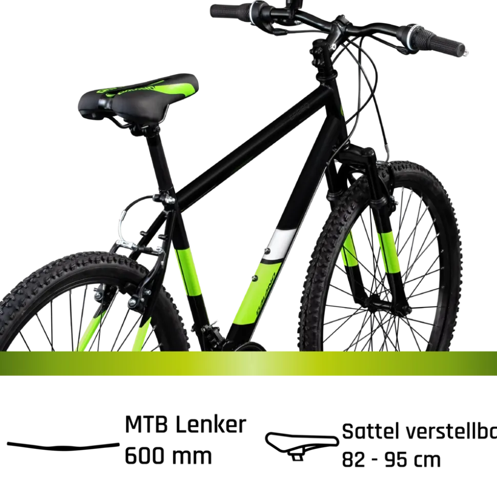 Galano GA260 26 Zoll Mountainbike 160 - 185 cm MTB Hardtail Fahrrad 21 Gänge V-Brakes Jugendliche unisex