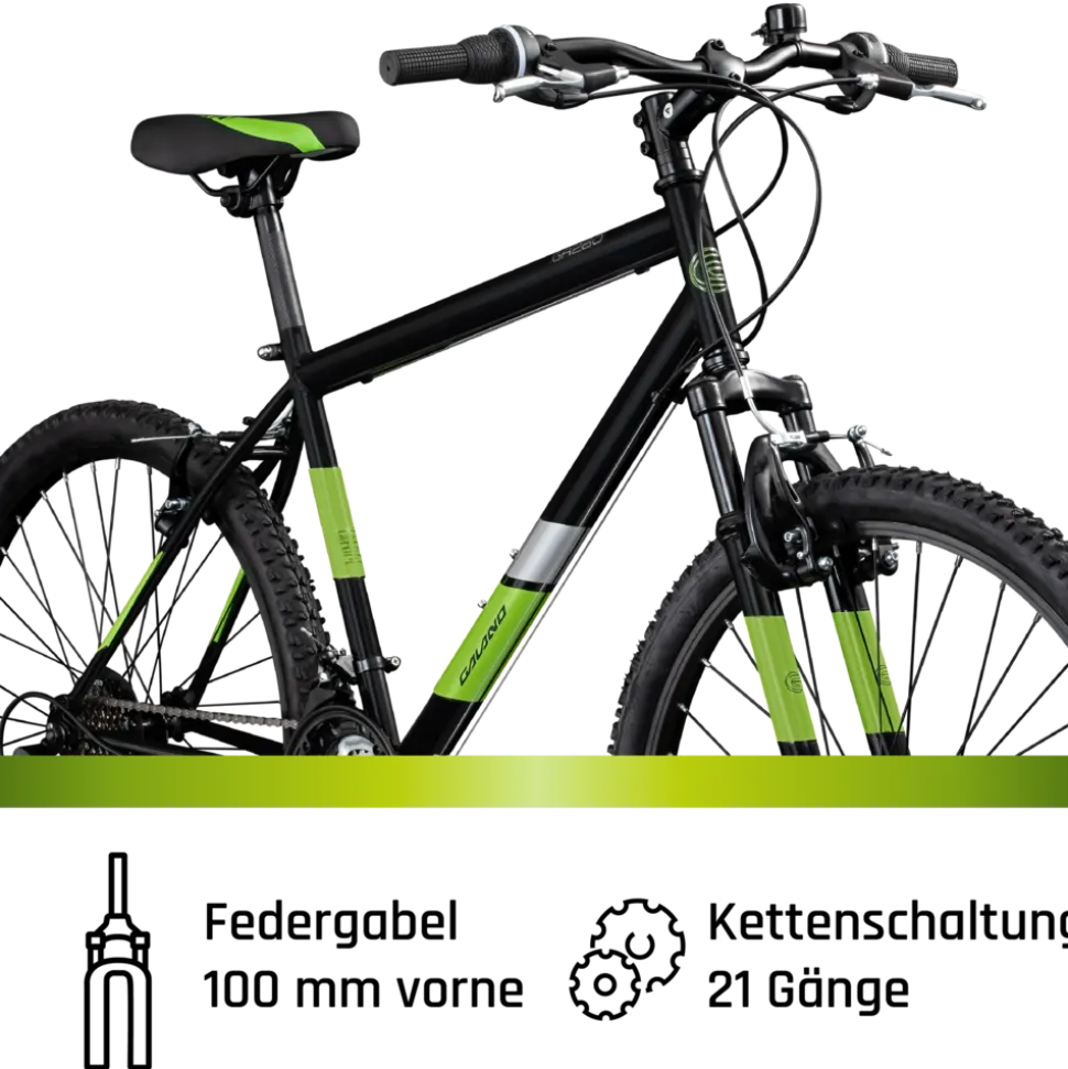Galano GA260 26 Zoll Mountainbike 160 - 185 cm MTB Hardtail Fahrrad 21 Gänge V-Brakes Jugendliche unisex