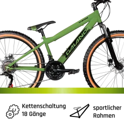 Galano G600 Dirtbike Fahrrad 26 Zoll für Jugendliche und Erwachsene 145 - 165 cm Mountainbike Dirt Bike Cross MTB