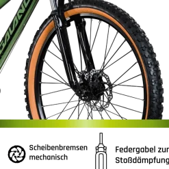 Galano G600 Dirtbike Fahrrad 26 Zoll für Jugendliche und Erwachsene 145 - 165 cm Mountainbike Dirt Bike Cross MTB