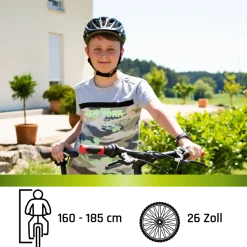 Galano Path Mountainbike Jugendfahrrad ab 160 cm Fahrrad 26 Zoll für Mädchen Jungen oder Erwachsene MTB Hardtail 21 Gänge