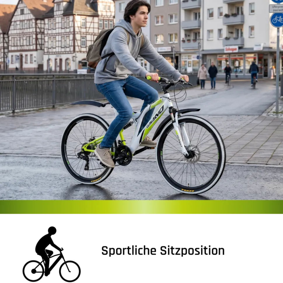 Galano Volt DS Mountainbike Fully ab 160 cm Jugendfahrrad 26 Zoll Fahrrad 21 Gang MTB für Jungen und Mädchen Jugendrad