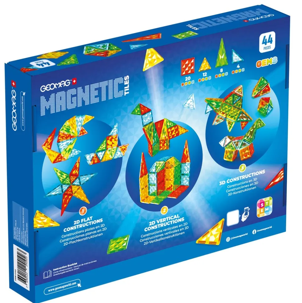 4102 Geomag Magnetic Tiles Gems 44