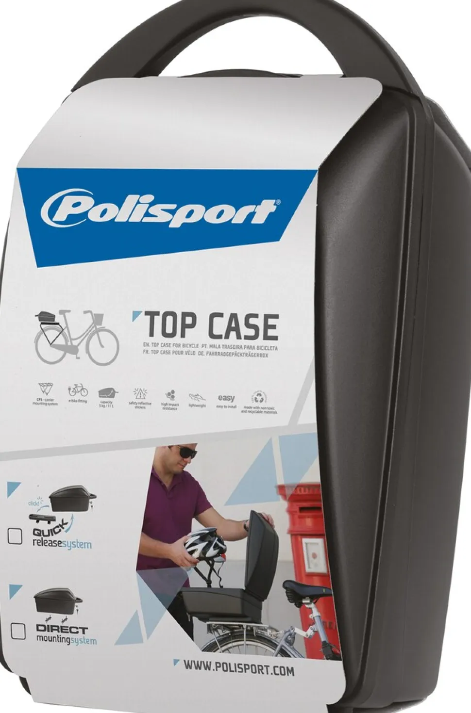 Gepäckbox, mit Quick-Release-System, Volumen: 11 Liter, Farbe: schwarz