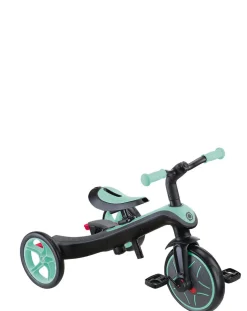 GLOBBER EXPLORER TRIKE 4in1 – Kinderwagen, Dreirad und Laufrad, 10/8,5 Zoll, TPR-Sitz, höhenverstellbar, mint