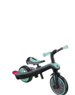 GLOBBER EXPLORER TRIKE 4in1 – Kinderwagen, Dreirad und Laufrad, 10/8,5 Zoll, TPR-Sitz, höhenverstellbar, mint