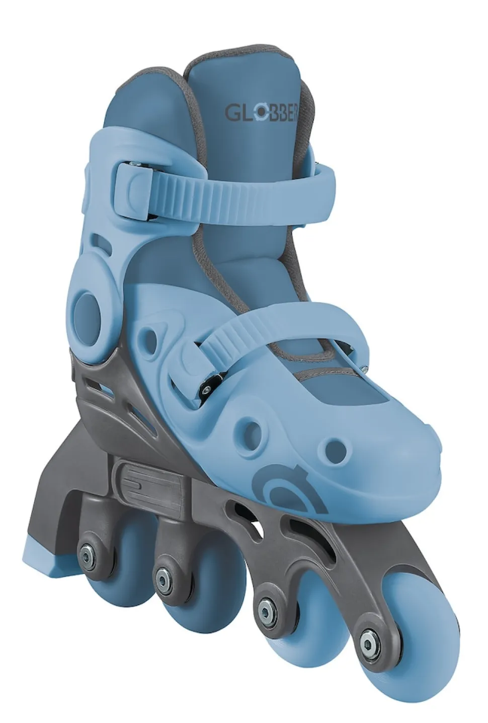 GLOBBER LEARNING SKATES 2in1 – Inline- und Quad-Skates Kinder, verstellbar Gr.26-29, ABEC 9, Rollengröße 48x24 mm, blau