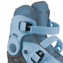 GLOBBER LEARNING SKATES 2in1 – Inline- und Quad-Skates Kinder, verstellbar Gr.26-29, ABEC 9, Rollengröße 48x24 mm, blau
