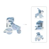 GLOBBER LEARNING SKATES – Quad-Skates für Kinder, verstellbar Gr.26-29, ABEC 9, blau