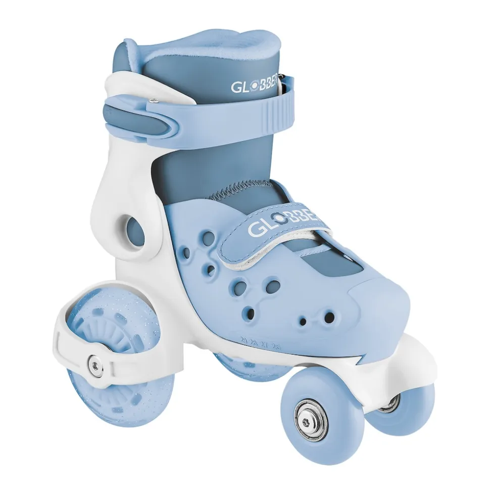 GLOBBER LEARNING SKATES – Quad-Skates für Kinder, verstellbar Gr.26-29, ABEC 9, blau