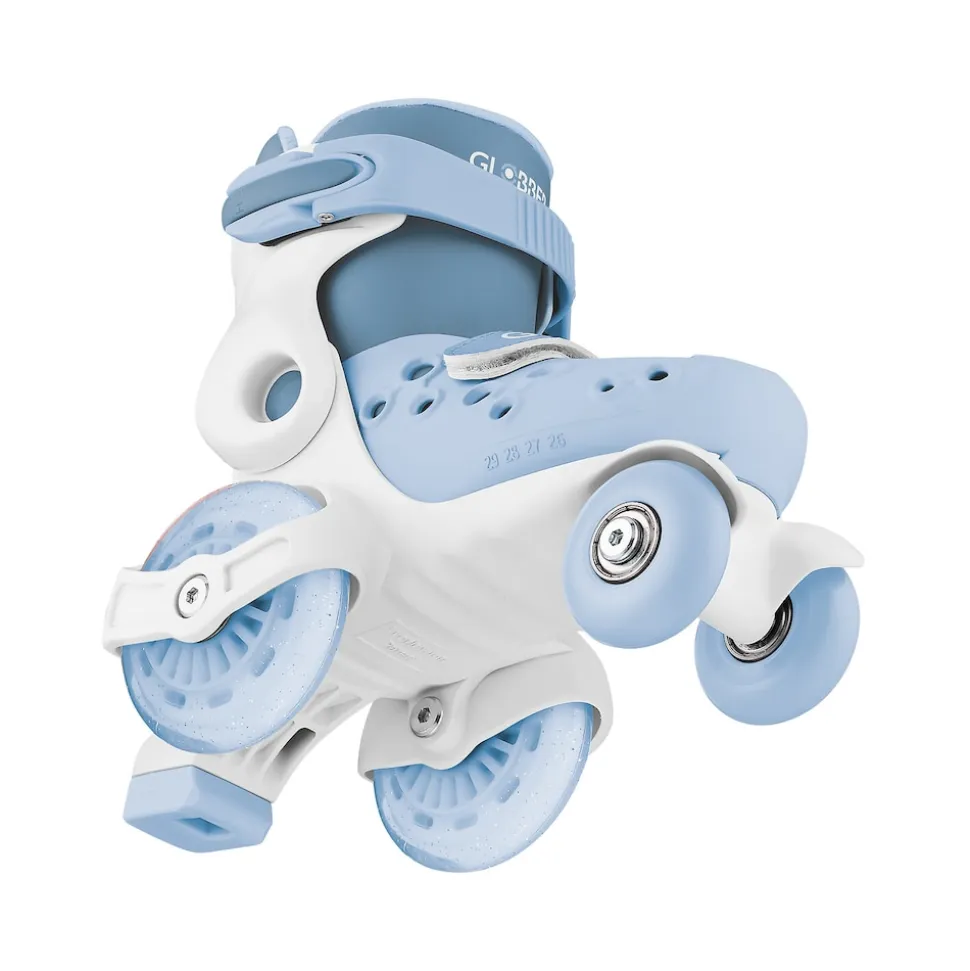 GLOBBER LEARNING SKATES – Quad-Skates für Kinder, verstellbar Gr.26-29, ABEC 9, blau