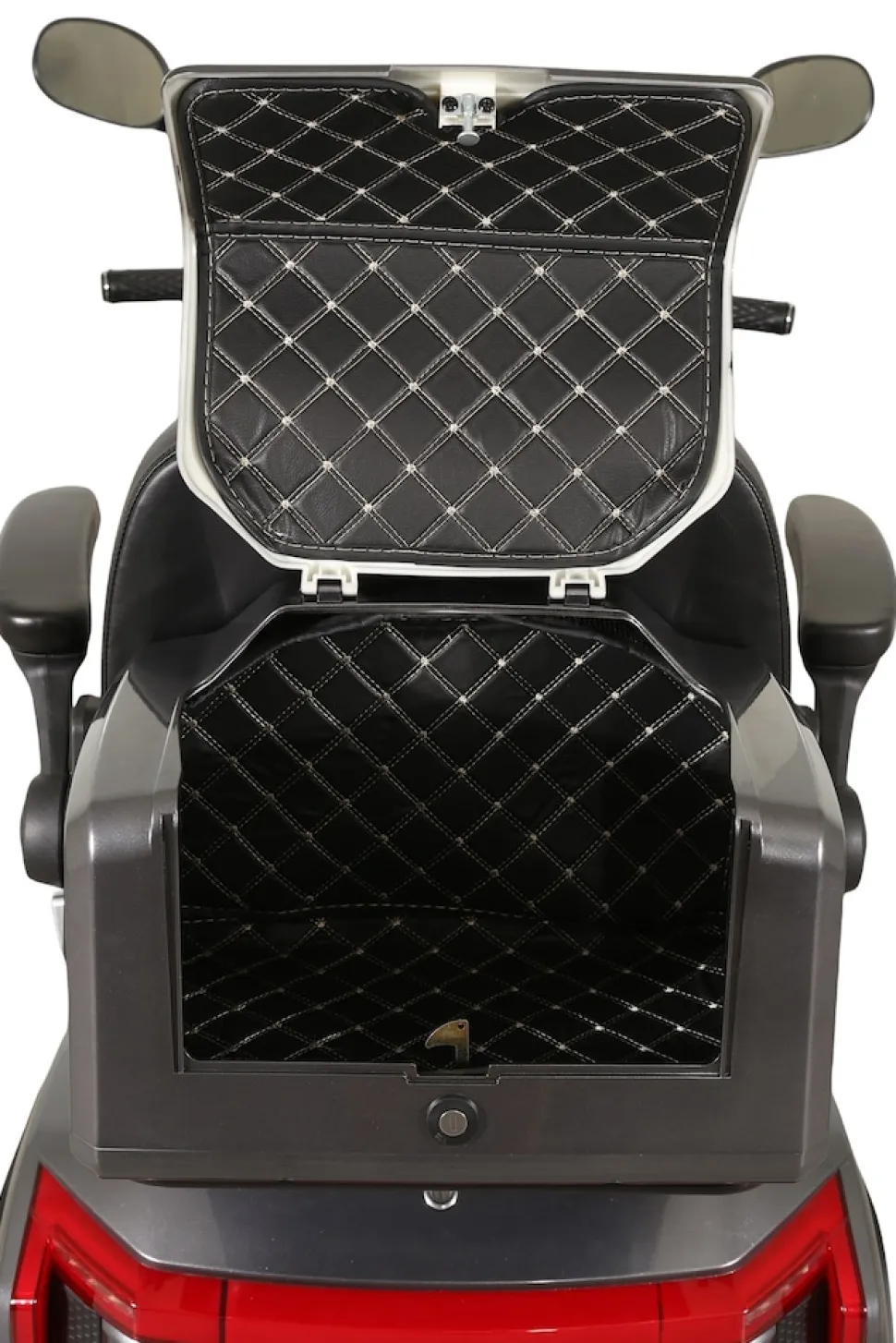 GreenStreet Elektromobil E-Mover Deluxe 1000 W 20 km/h dunkelgrau inkl. Topcase und Dach