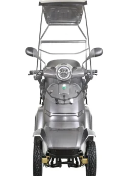 GreenStreet Elektromobil E-Mover Deluxe 1000 W 20 km/h dunkelgrau inkl. Topcase und Dach