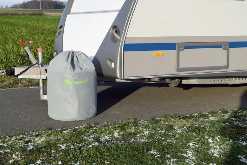 GreenYard Abdeckplane für Wohnwagen oder Wohnmobile Größe XXL 730 x 250 x 220 cm