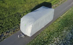 GreenYard Abdeckplane für Wohnwagen oder Wohnmobile Größe M 550 x 250 x 220 cm