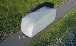 GreenYard Abdeckplane für Wohnwagen oder Wohnmobile Größe S 460 x 250 x 220 cm