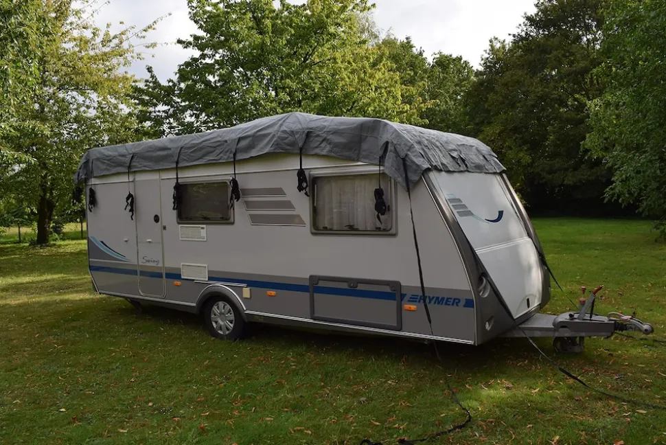 GreenYard Wohnwagen Schutzdach 550 cm Abdeckplane Wohnmobilschutzdach