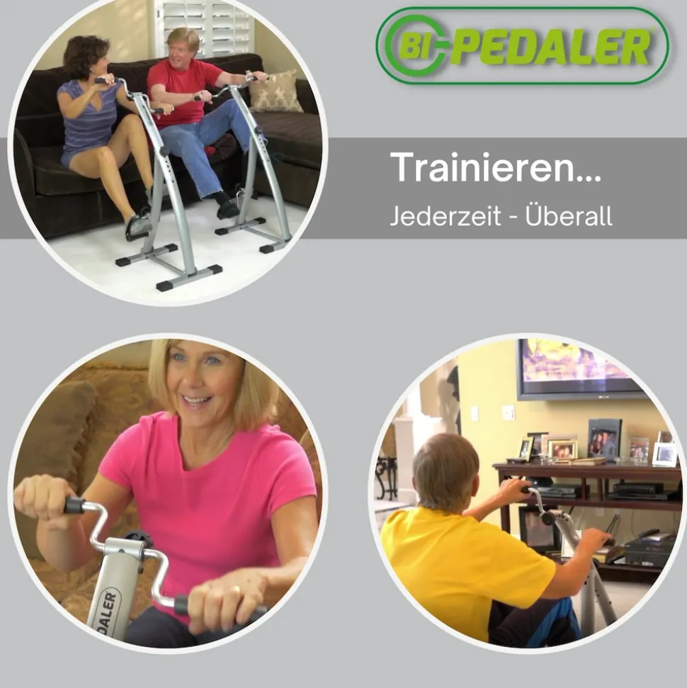 Gymform® Bewegungstrainer für Senioren klappbar - Fitnessgerät Bi Pedaler