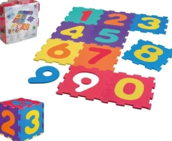 Happy People Bunte EVA-Zahlenpuzzlematte 10-teilig (Zahlen: 0-9)