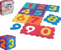 Happy People Bunte EVA-Zahlenpuzzlematte 10-teilig (Zahlen: 0-9)