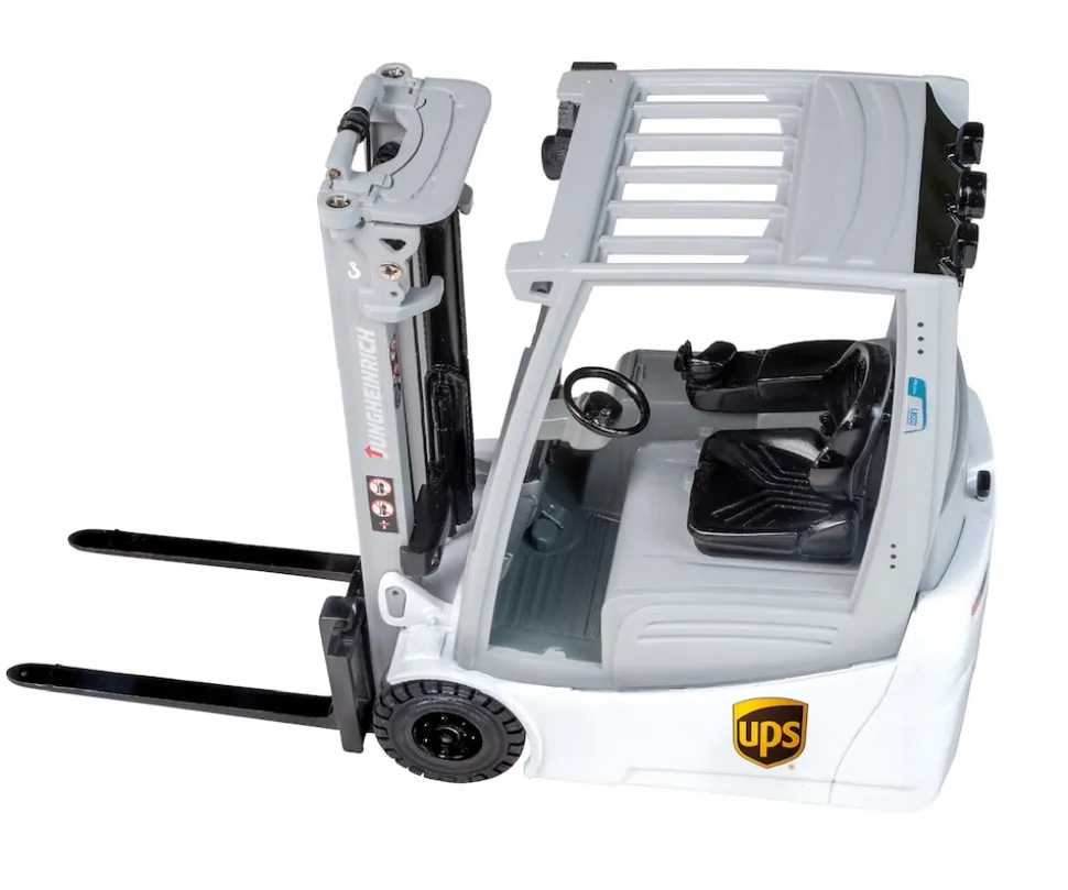 Happy People - Ferngesteuerter Gabelstapler - UPS Jungheinrich EFG 216 K Li-Ion (1:16) Spielzeuggabelstapler Stapler