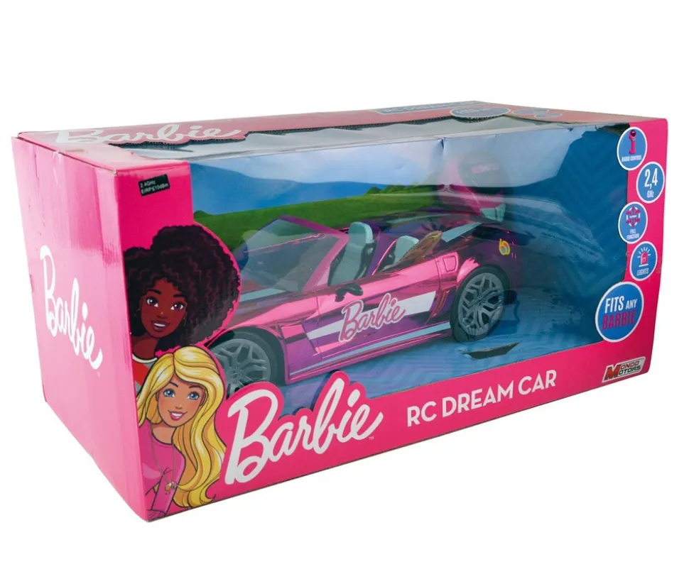 Happy People - Ferngesteurtes Auto - Barbie Dream Car (40 cm) mit Licht, kompatibel mit Barbie