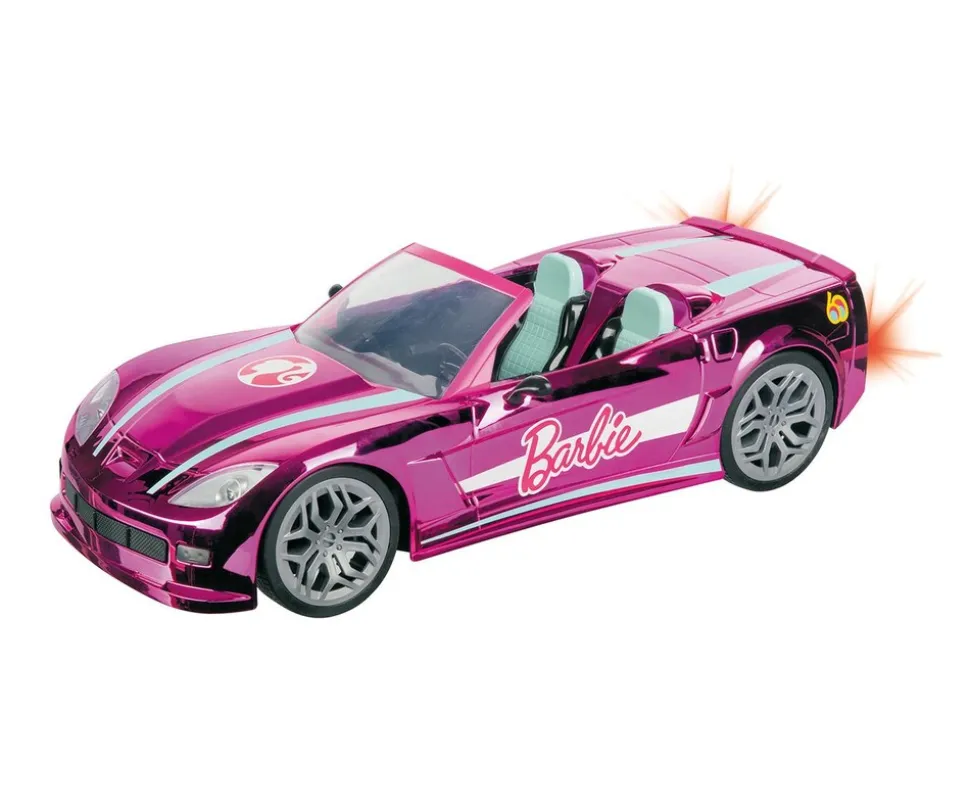 Happy People - Ferngesteurtes Auto - Barbie Dream Car (40 cm) mit Licht, kompatibel mit Barbie