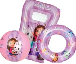 Happy People Gabby's Dollhouse Strandset Schwimmring Matratze Strandball Ball