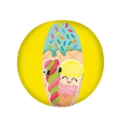 Happy People 77452 - Happy Summer Strandball Wasserball (ca. 29 cm) Ball Kinder Garten Spielball