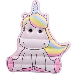 Happy People 77486 - Luftmatratze - Einhorn mit Wackelaugen (75x50cm) unicorn Kinder schwimmen