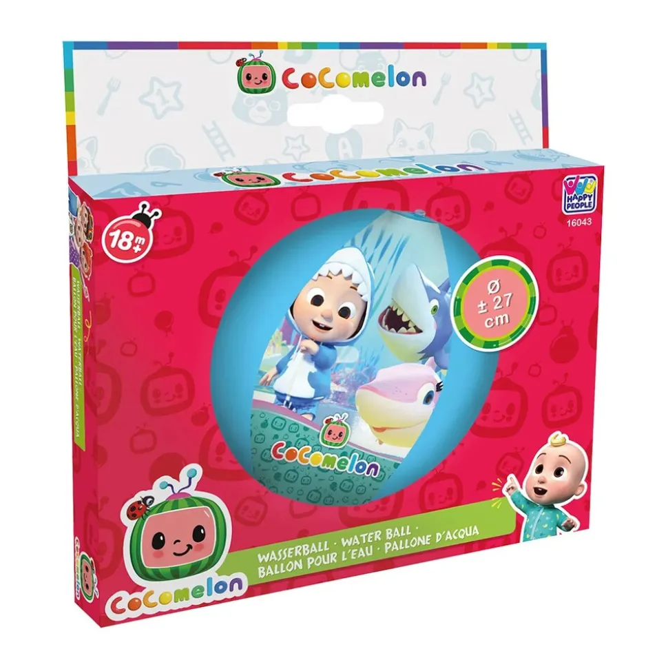 Happy People 16043 - Strandball - Cocomelon (29cm) Kinderball Spielball Wasserball