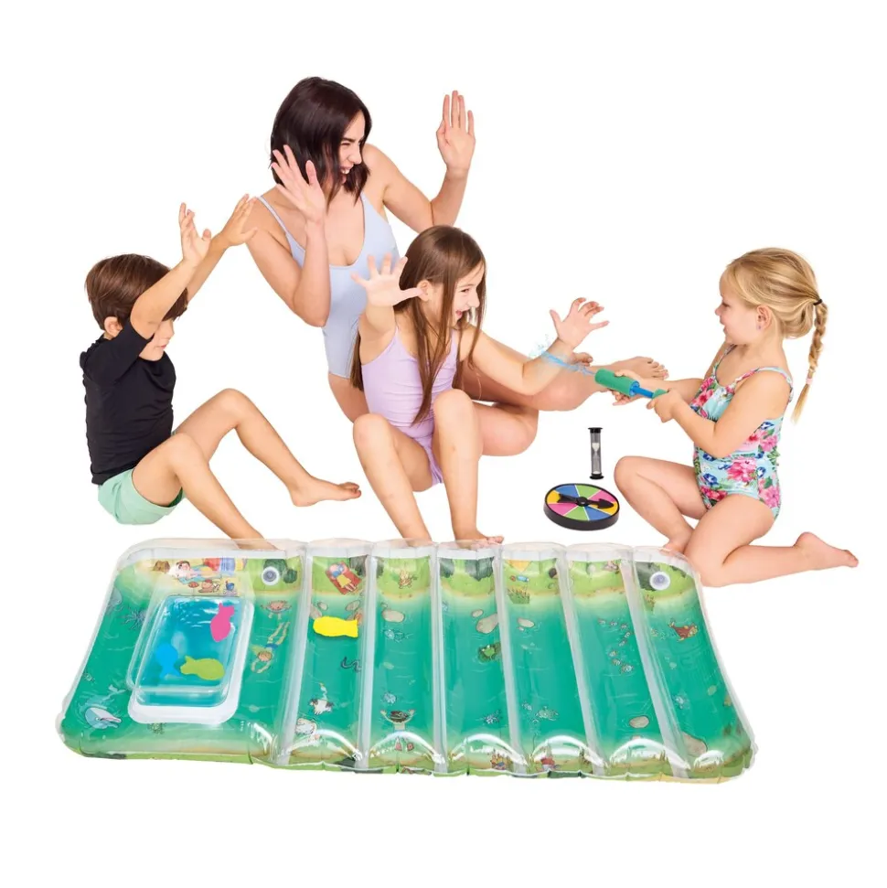 Happy People 16698 - Tempo kleine Fische! Kinderluftmatratze - Das Wettschwimmen gegen die Zeit