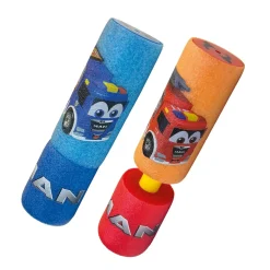 Happy People 16022 - Wasserspritze - MAN Foam Shooter Kids (15cm) Wasserpistole Feuerwehr Polizei blau