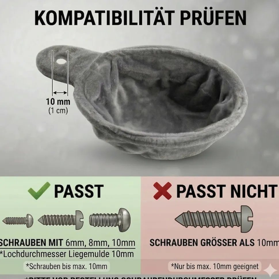 HAPPYPET Katzenhängematte für Kratzbaum Ø40 cm – XL Katzenmulde Ersatzteil – Stabile Liegemulde mit Metallrahmen – Katzenbett Kratzbaum – belastbar bis 15 kg, Creme | Creme