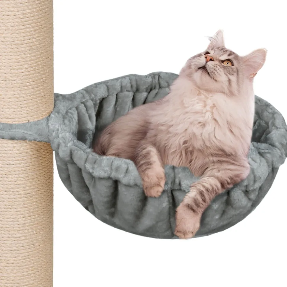HAPPYPET Universal XXL Liegemulde für Kratzbaum Ø 45 cm, Grau | Grau