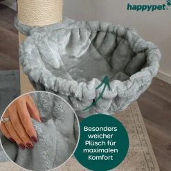 HAPPYPET Universal XXL Liegemulde für Kratzbaum Ø 45 cm, Grau | Grau