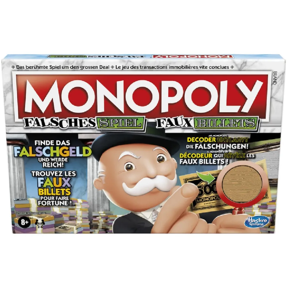 Hasbro - Brettspiel - Monopoly Falsches Spiel (deutsch/französisch) Gesellschaftsspiel