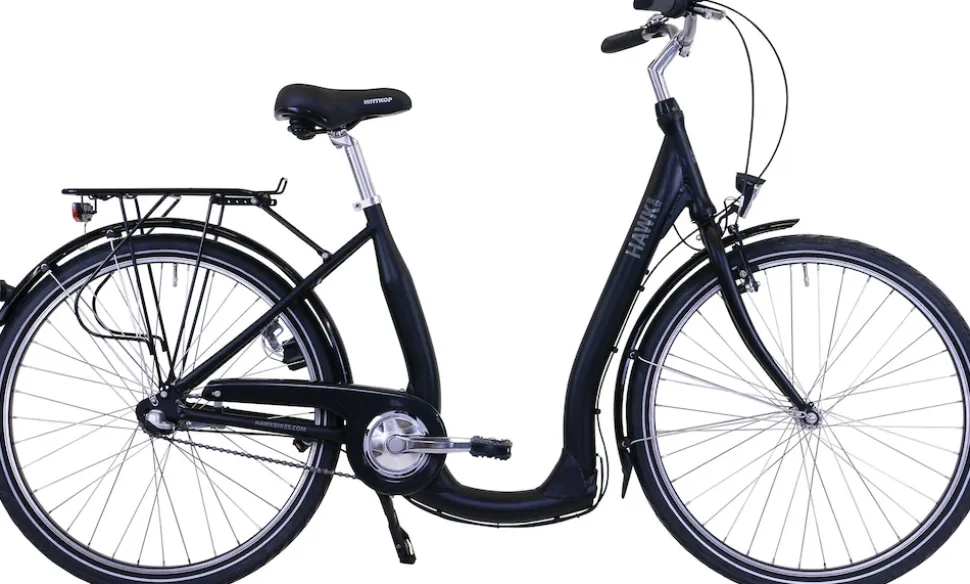 Hawk City Comfort Premium Cityrad Damen 26 Zoll 42 cm Deep Wave - Anthrazit