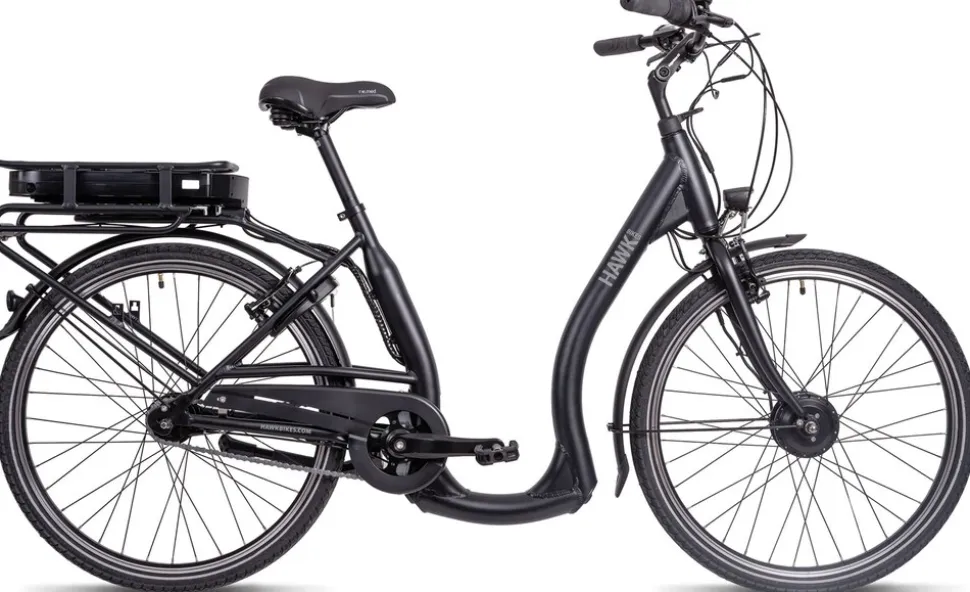 Hawk E-City Comfort E-Cityrad Damen 26 Zoll 44 cm Wave - Schwarz