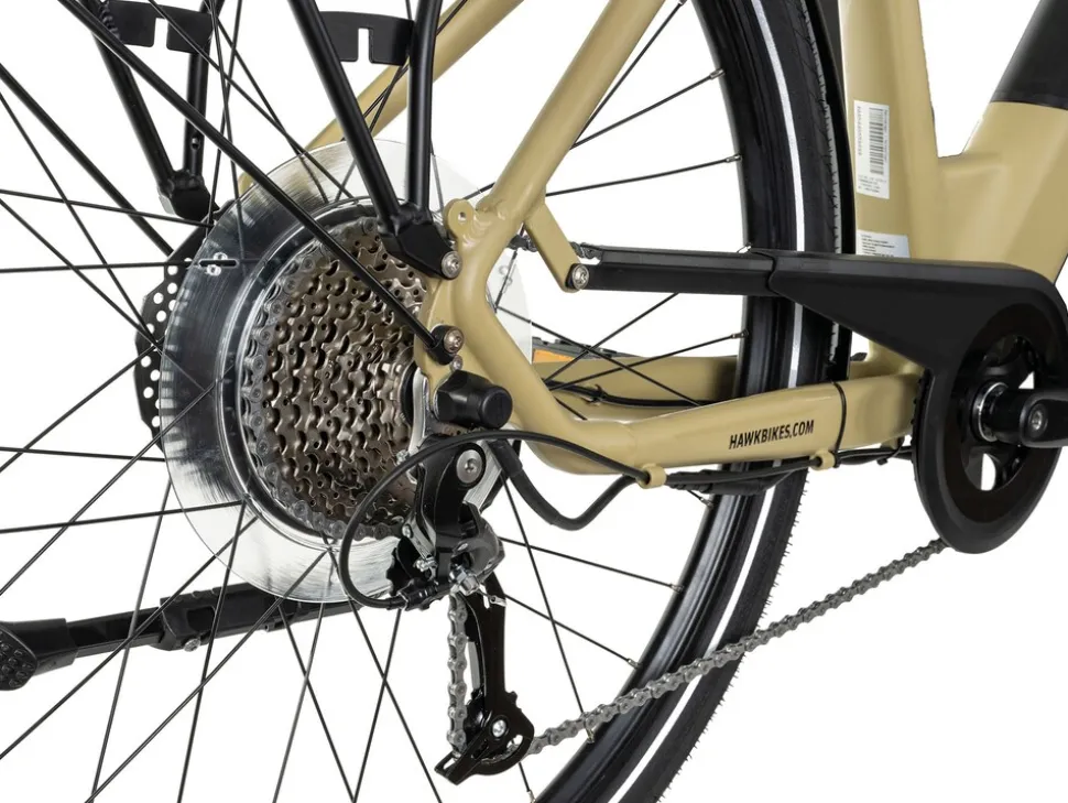 Hawk E-Trekking Lady E-Trekkingrad Damen 28 Zoll 50 cm Wave - Gelb