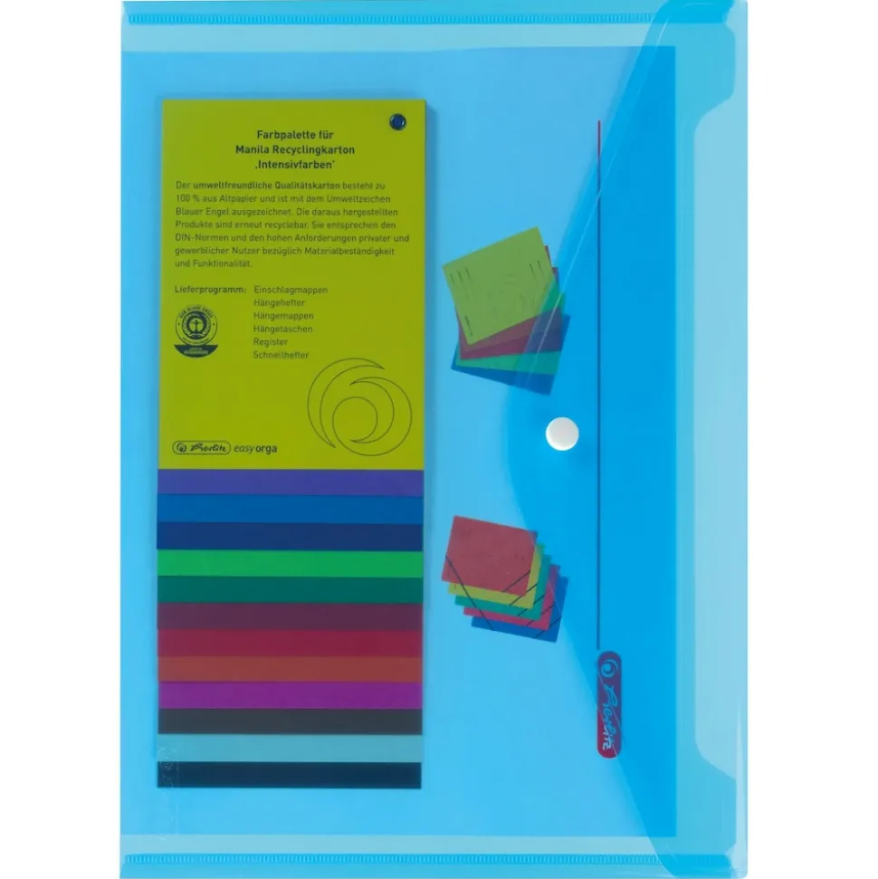 Herlitz Dokumententaschen A4 Polypropylen 2er Set Blau